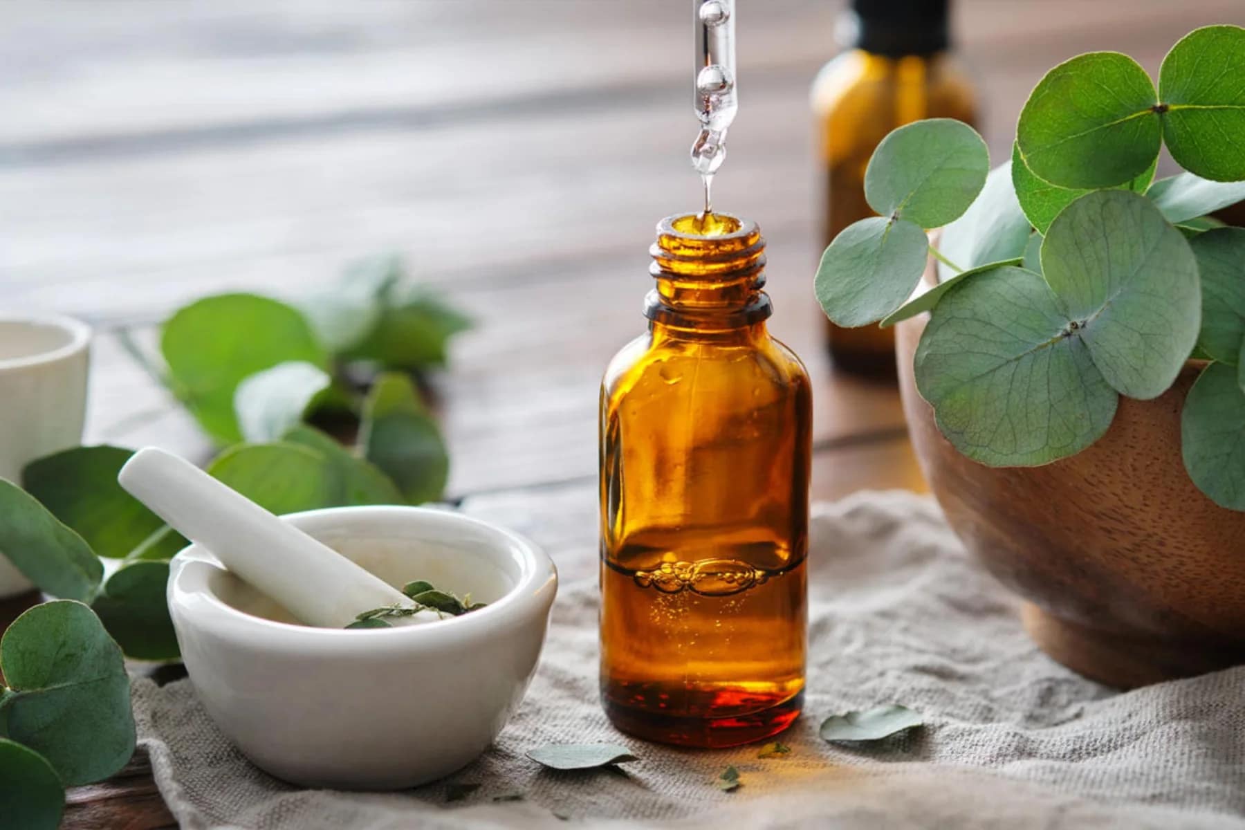 Blend de óleos naturais — cuidado capilar